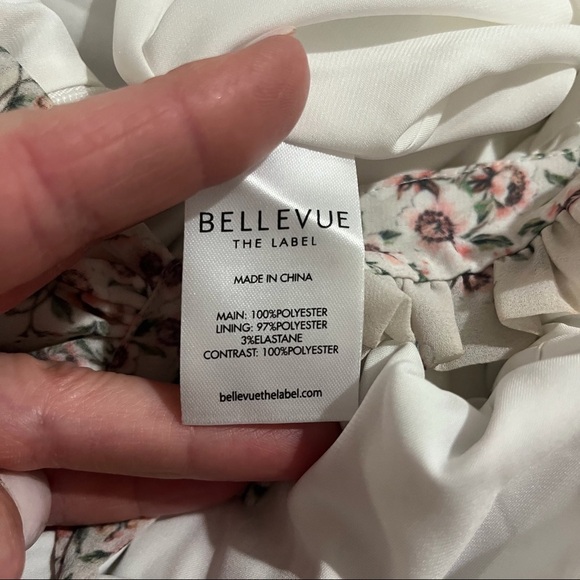 Bellevue Floral Tiered Maxi Dress Size Medium Ruffle Sleeveless Boho Cottagecore - Picture 8 of 9